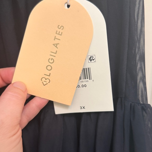 Logilates Black Ballerina Skort Size 3X Pockets - Picture 2 of 9